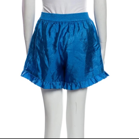 Stine Goya silky viscose shorts - blue - size M - Picture 3 of 4